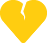 Broken heart icon